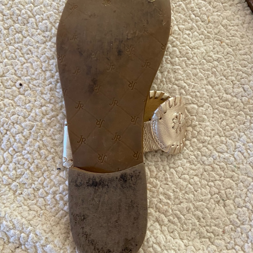 FINAL PRICE Jack Rogers Gold Sandals - Picture 2 of 6